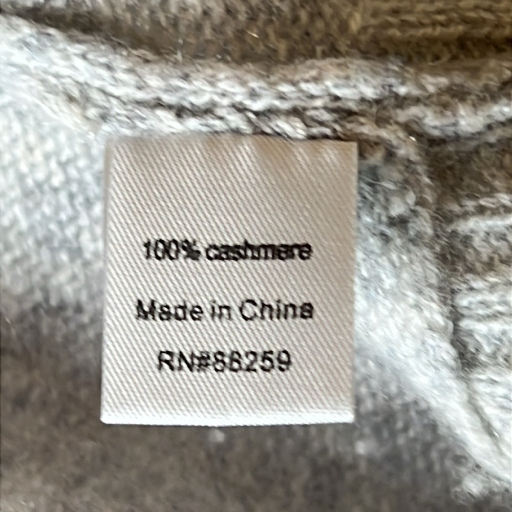 Subtle Luxury 100%Cashmere cocoon Cardigan open front shawl collar blue S/M - Picture 10 of 13